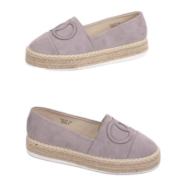 Szürke espadrillák nőknek T341P Szürke