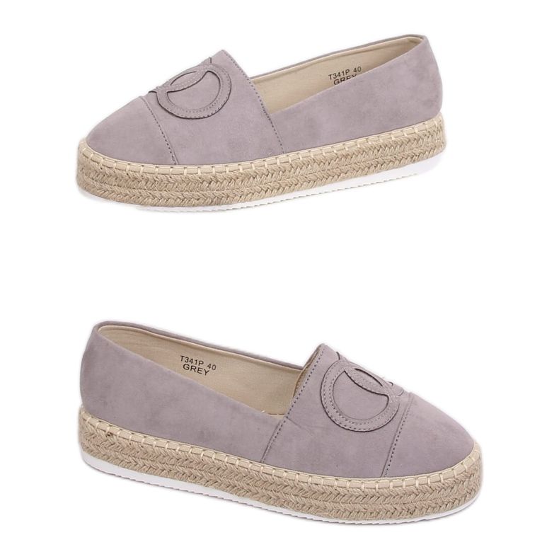Szürke espadrillák nőknek T341P Szürke