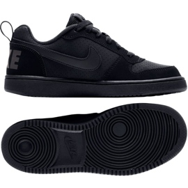 Nike Court Borough Low Gs 839985 001 fekete