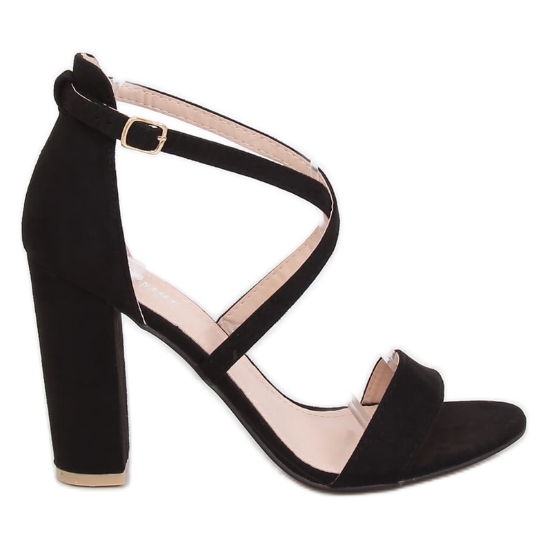 Fekete szandál a poszton GG-88P Fekete