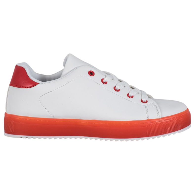 SHELOVET Cipő színes talppal fehér