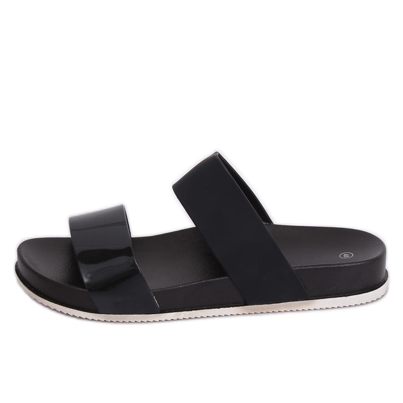 Fekete CK66P Fekete papucs gumipánttal