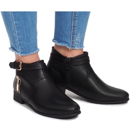 Csizmák cipzárral 288-89 Fekete