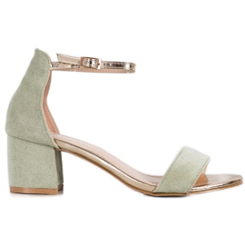 Seastar Szandál aranyszíjjal zöld