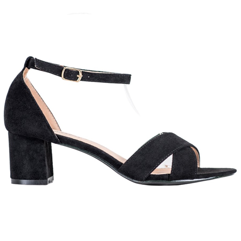 Seastar Stílusos velúr szandál fekete