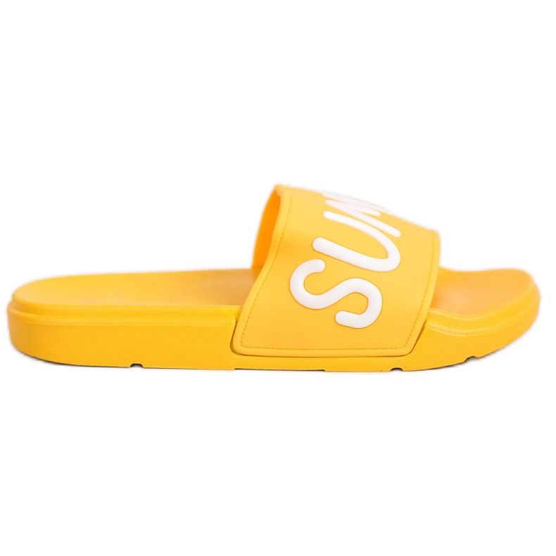SHELOVET Gumi papucs sárga