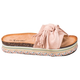 Seastar Papucs szegéllyel rózsaszín