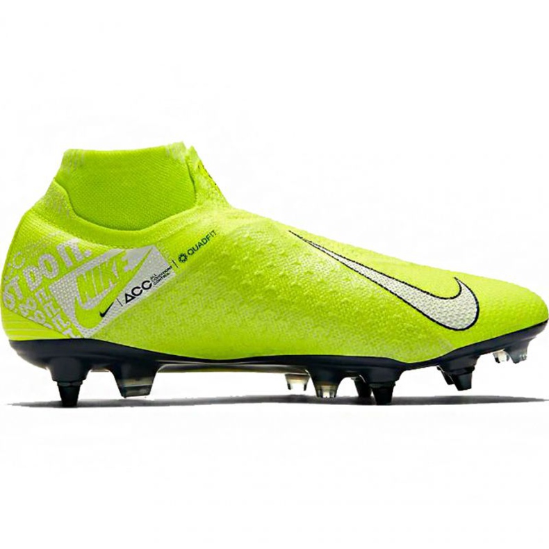 Nike Phantom Vsn Elite Df Sg Pro Ac M AO3264 717 futballcipő fekete zöld