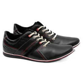 Mario Boschetti Férfi bőr alkalmi cipő Conti fekete