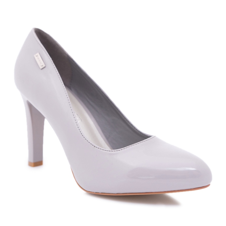 Sergio Leone Női szürke szivattyúk lakkozva egy Campbell oszlopon