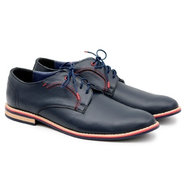 Bednarek Polish Shoes Férfi Brogues Bednarek Elegáns bőr Navy Blue Pietro sötétkék Bednarek Polish Shoes Férfi Brogues Bednarek Elegáns bőr Navy Blue Pietro sötétkék
