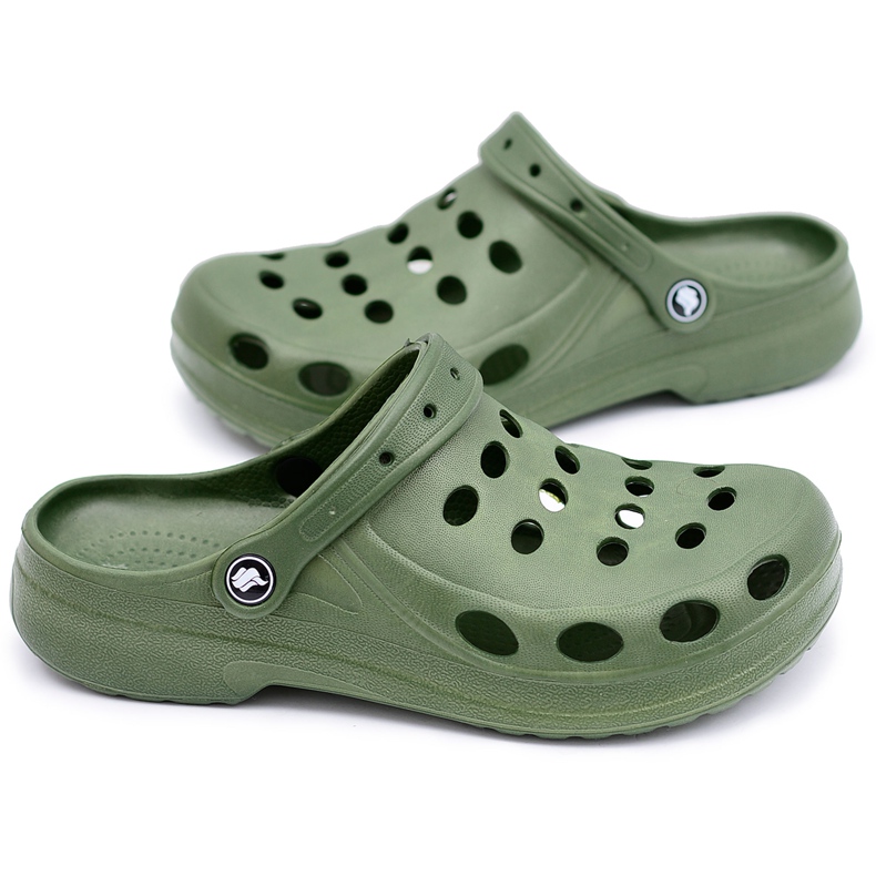 Férfi papucs szandál zöld