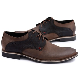 Neex | Kontroll barna bőr lengyel férfi cipő