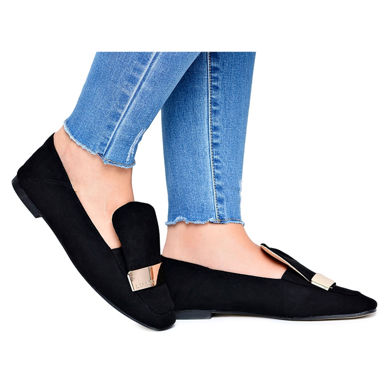 Női cipők Arany jelvény Fekete Lordsy Lu Boo Harlem