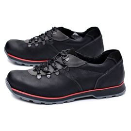 KOMODO Férfi Brogues Black Outdoor Ivar fekete