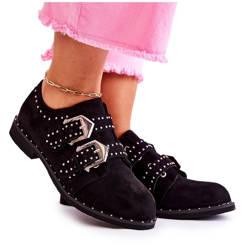Női Brogues Lu Boo Black Cozy fekete