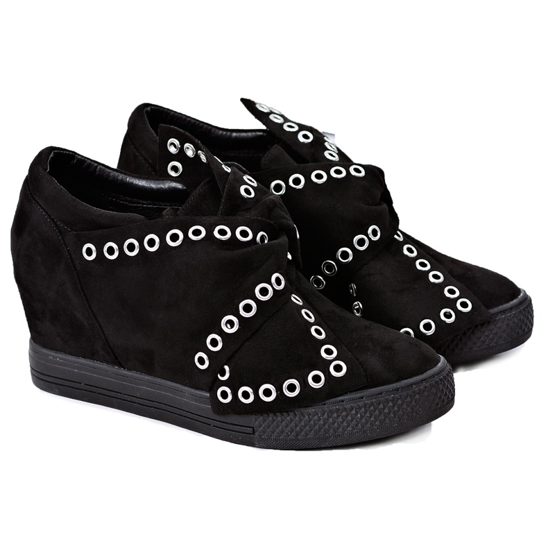 Női cipők Wedge Lu Boo Black Margo fekete