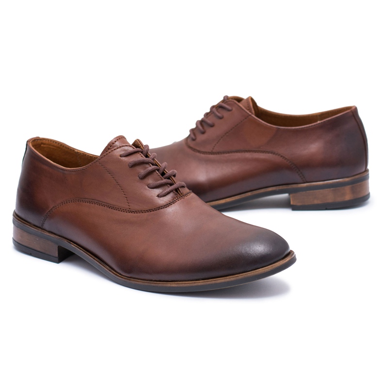 Bednarek Polish Shoes Férfi Brogues Bednarek Formal Bőrcipő Barna Clark