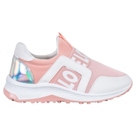 Seastar Slipons a szerelem platformon fehér rózsaszín Seastar Slipons a szerelem platformon fehér rózsaszín