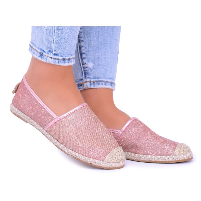 Lu Boo Női Espadrilles Slip On Glitter Rose gold Miravet rózsaszín Lu Boo Női Espadrilles Slip On Glitter Rose gold Miravet rózsaszín