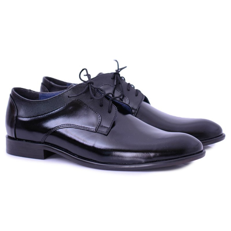 Bednarek Polish Shoes Férfi Brogues Bednarek Elegáns bőr formai cipő Fekete Maksim