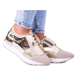 Lu Boo Női arany sportcipő Madoni aranysárga