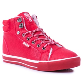 Big Star szigetelt piros női cipők BB274003 Big Star szigetelt piros női cipők BB274003