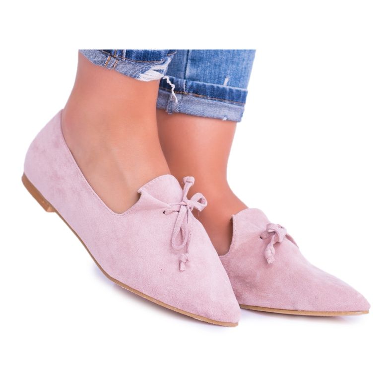 Lu Boo Pink balerina Lordsy Spitz Suede Feliciano -ban rózsaszín