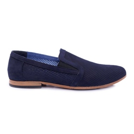 Navy Blue Férfi Slip-On Loafers Bednarek Munero sötétkék