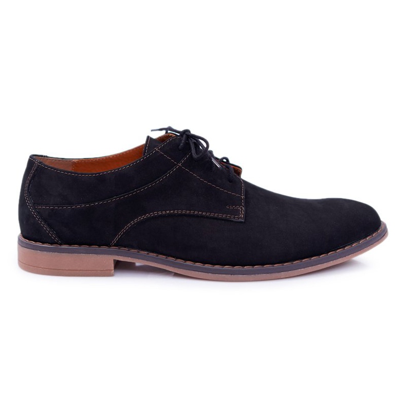 Bednarek Polish Shoes Férfi Brogues Bednarek Nubuck Black Atletos fekete