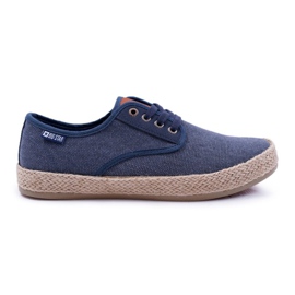 Férfi cipők Espadrilles Big Star Navy Blue AA174174 sötétkék