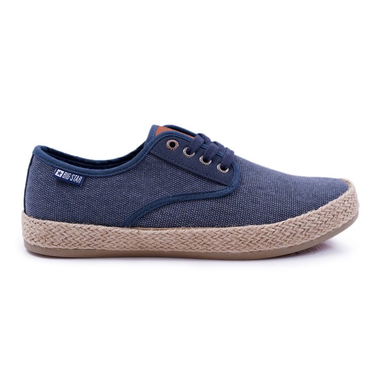 Férfi cipők Espadrilles Big Star Navy Blue AA174174 sötétkék
