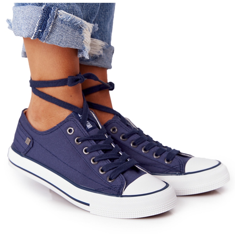 Női cipők Big Star Rubber Toe Navy Blue DD274335 kék