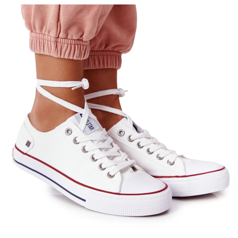 Női cipők Big Star Rubber Toe White DD274336 fehér