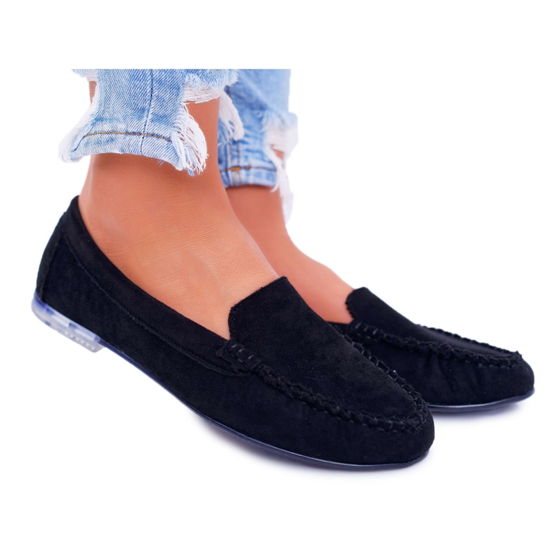 Női cipők Sergio Leone Suede Black Winted fekete