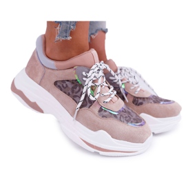 FC1 Női sportcipő Magas talpú rózsaszín Cabana