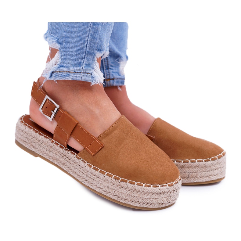 NFR Női velúr espadrilles a Camel Parteno platformon barna NFR Női velúr espadrilles a Camel Parteno platformon barna