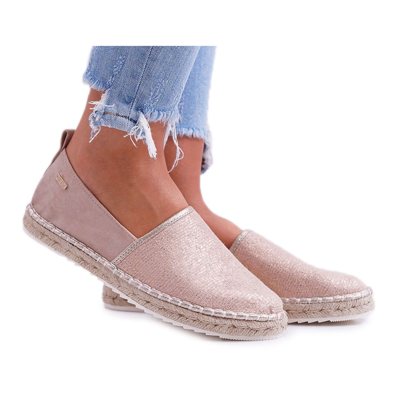 Női espadrilles Big Star, fonott talpbézs DD274769