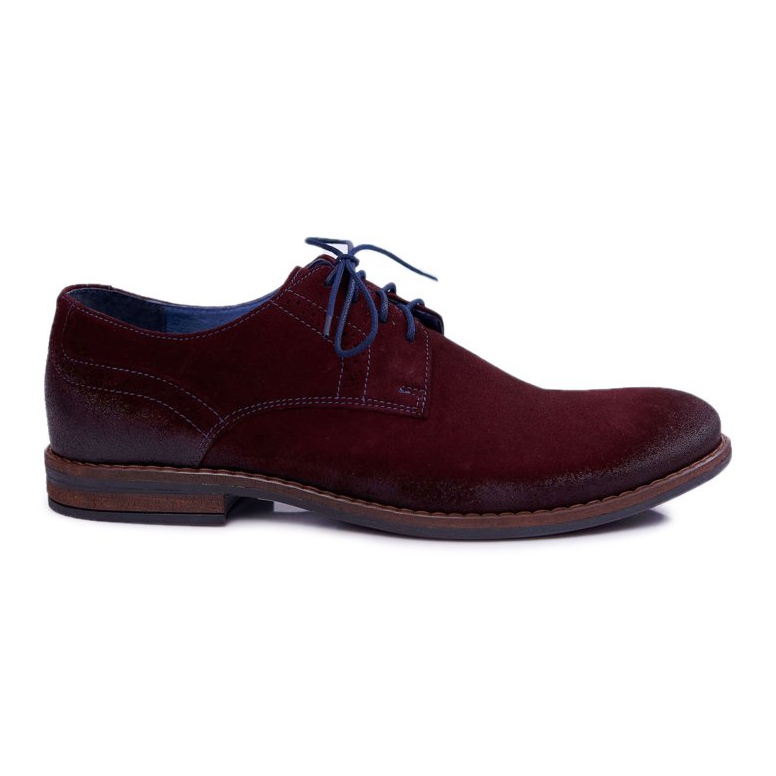 Férfi Brogues Alkalmi Bőr Nikopol Burgundy Lajos piros