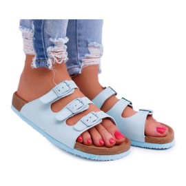 Női papucs világoskék Big Star DD274137 Női papucs világoskék Big Star DD274137