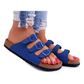 Női sötétkék papucs Big Star DD274140 Női sötétkék papucs Big Star DD274140