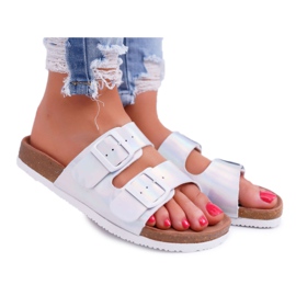 Női ezüst papucs Big Star DD274134 szürke