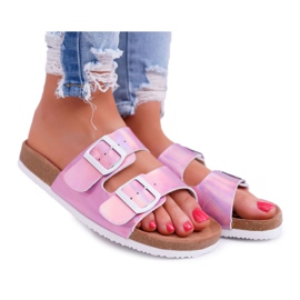 Női lila papucs Big Star DD274136