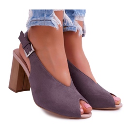 EVE Női szandál Velúr sötét szürke Celian