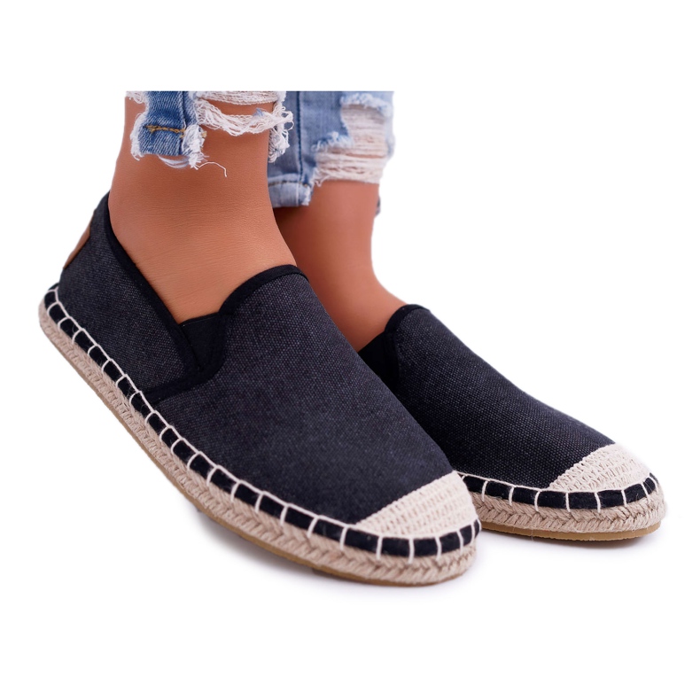 Cross Jeans Női Espadrilles Cross farmer fekete DD2R4106