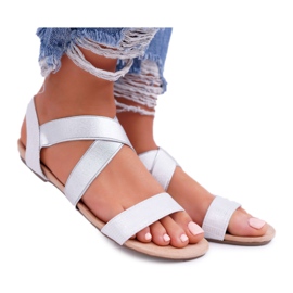 EVE Elegáns női szandál Ezüst Carme szürke EVE Elegáns női szandál Ezüst Carme szürke