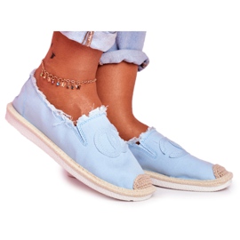 PS1 Flaure női kék espadrillák