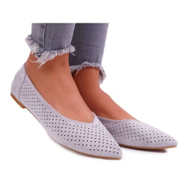 Női balerinák Lu Boo áttört szürke desszert