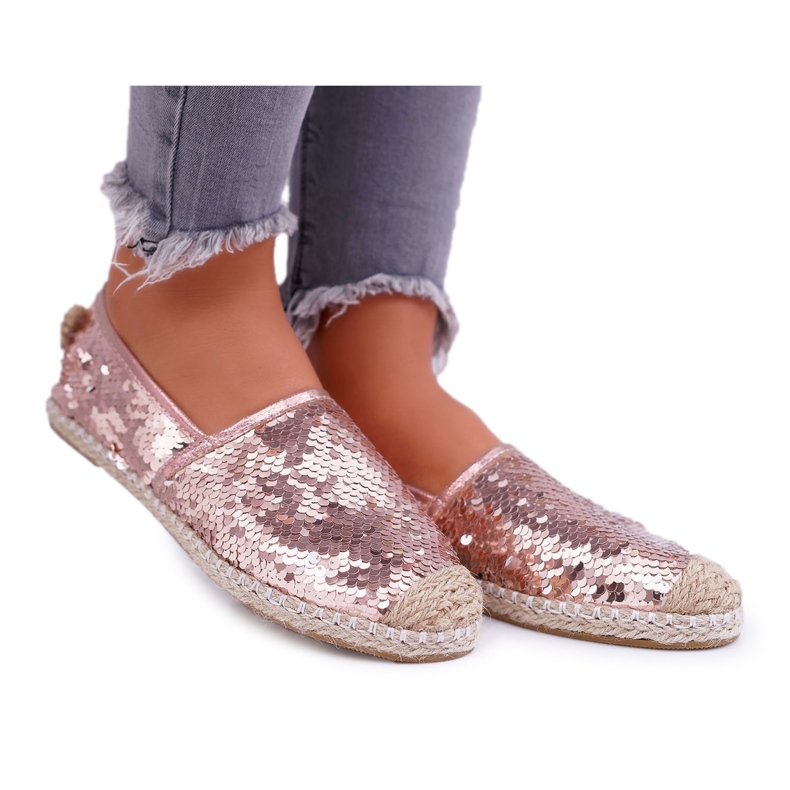 Női espadrilles Lu Boo Pink Flitter Destino rózsaszín