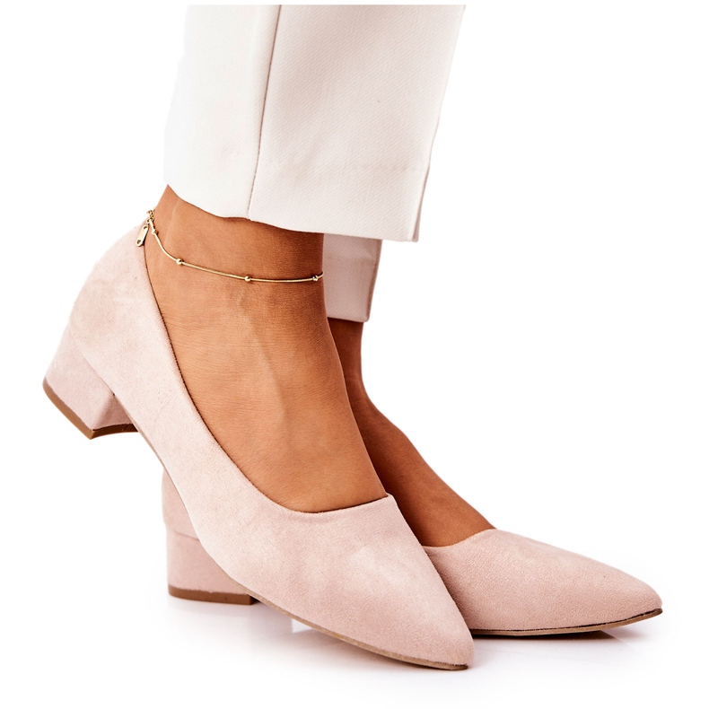 PS1 Klasszikus női pumpák Suede Beige Rheya bézs